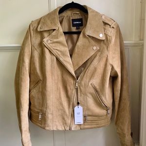 Genuine Suede Moto Jacket